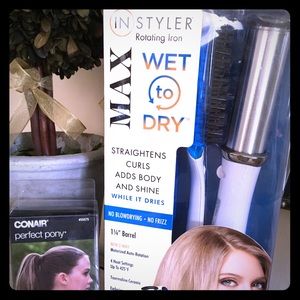 InStyler Max Wet/Dry & Bonus Conair Perfect Pony